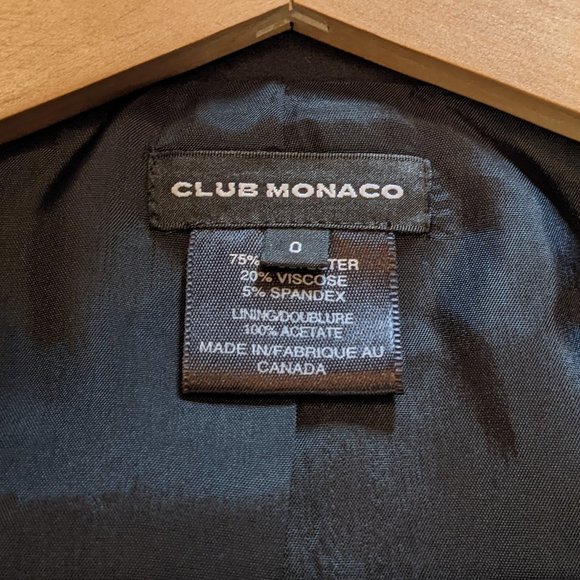 EUC Women (0) - CLUB MONACO Black Lightweight Suit - Picture 8 of 15